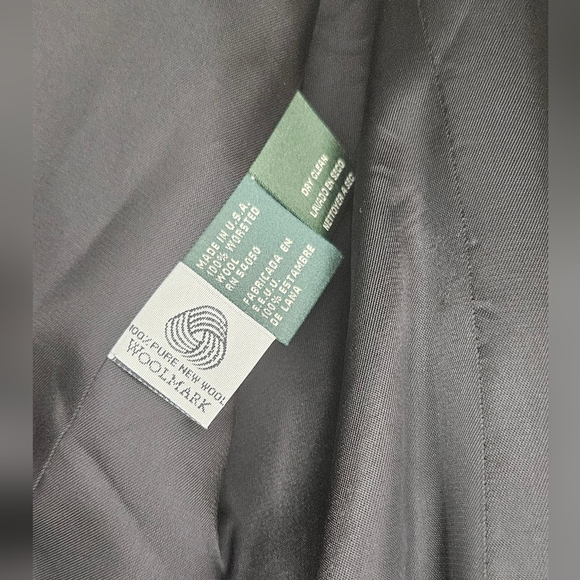 Ralph Lauren Vintage Black Wool Blazer 18 Gold Crest Buttons Bullion Crest Chic - Picture 6 of 10